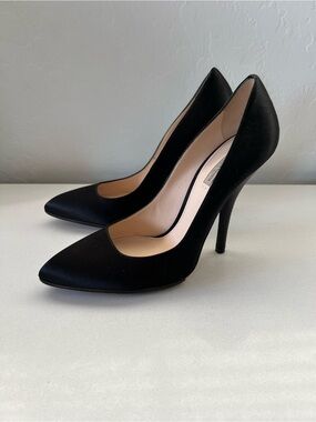 Bottega Veneta Black Satin Pumps Size 39